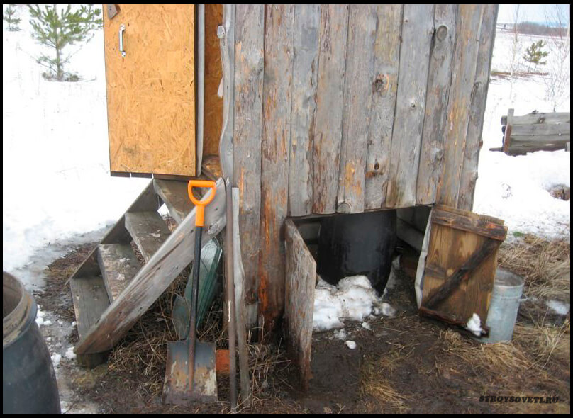 дачный деревянный туалет своими руками
